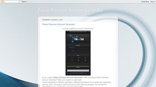 Fileice Premium Account Generator
