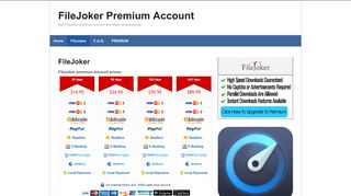 FileJoker Premium Account