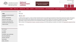 File List - National Measurement Institute