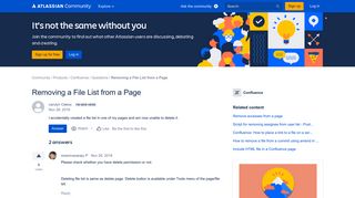 Removing a File List from a Page - Atlassian Community