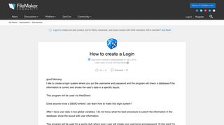 How to create a Login | FileMaker Community