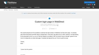 Custom login page in WebDirect | FileMaker Community