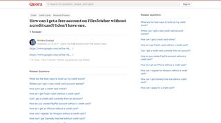 How to get a free account on Filesfetcher without a credit card ...