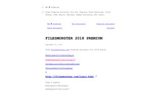 Filesmonster 2018 Premium – We Premium