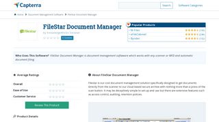 FileStar Document Manager Reviews and Pricing - 2019 - Capterra
