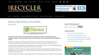 Kyocera adds Filestar to its portfolio – The Recycler