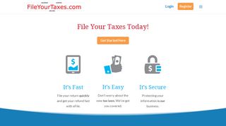 File Your Taxes Online | FileYourTaxes.com