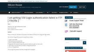 I am getting 530 Login authentication failed in FTP [ Filezilla ] - Silicon ...