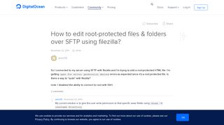 How to edit root-protected files & folders over SFTP using ...