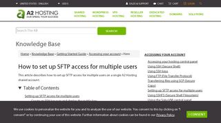 How to set up SFTP access for multiple users