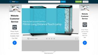 How to Set Up and Use Your Filimin Long Distance Touch Lamp - ppt ...