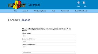Fillaseat Las Vegas - Contact