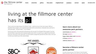 Resident Perks | The Fillmore Center