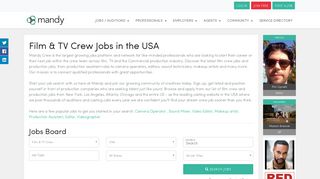 Film, TV Production & Crew Jobs - Mandy Crew USA - Mandy.com