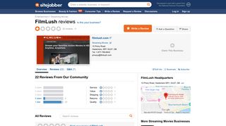 FilmLush Reviews - 23 Reviews of Filmlush.com | Sitejabber