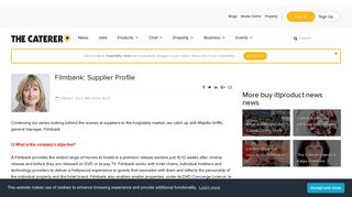 Filmbank: Supplier Profile | The Caterer