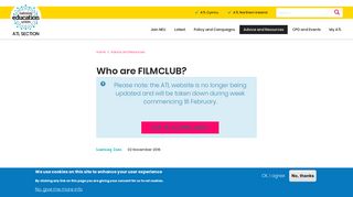 Who are FILMCLUB? | ATL - The Education Union