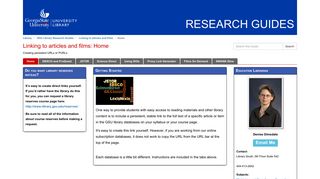 Films On Demand - Linking to articles and films - GSU Library ...