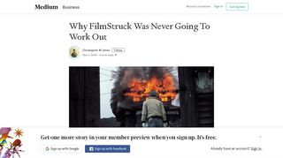 Why FilmStruck Was Never Going To Work Out – Christopher M. Jones ...