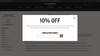 Your Account | Filson