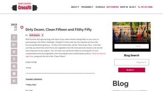 Wine Country CrossFit | Dirty Dozen, Clean Fifteen and Filthy Fifty