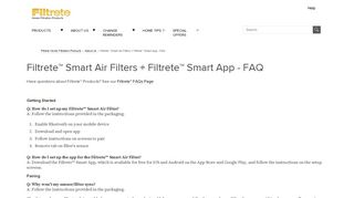 Filtrete™ Smart Air Filters + Filtrete™ Smart App - FAQ