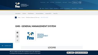 GMS - General Management System | fina.org - Official FINA website