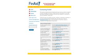 FinAid | About FinAid | Contacting FinAid