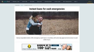 Cash loans for financial emergencies in Australia | LoansFind