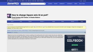 How to change Square enix Id on ps4? - Final Fantasy XIV Online: A ...