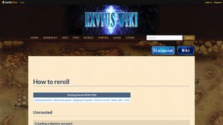 How to reroll - Final Fantasy Brave Exvius Wiki