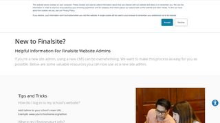 New to Finalsite? -