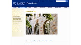 Procure & Pay - Emory Finance - Emory University