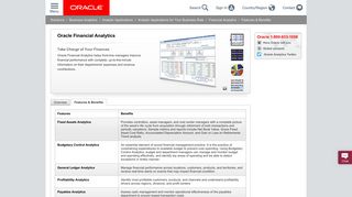 Oracle Financial Analytics - Features | Applications | Oracle