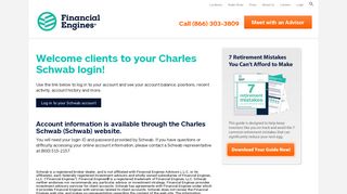 Charles Schwab Login - Client Log in - Financial Engines