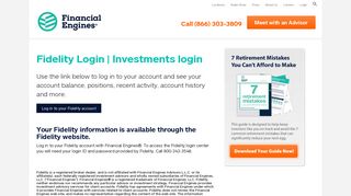 Fidelity Login | Fidelity Net Benefits, 401k ... - Financial Engines