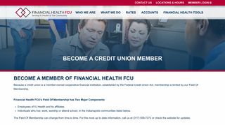 Financial Health Federal Credit Union Membership | IU Health ...