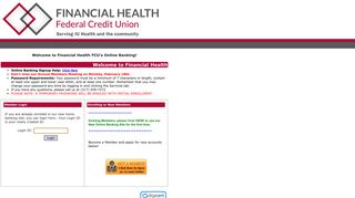 Financial Health FCU's Online Banking - Sharetec