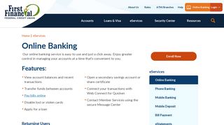 Online Banking | First Financial Federal Credit Union