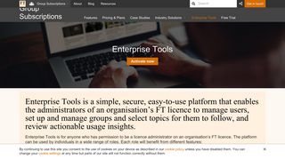 Enterprise Tools - FT services for organisations - Financial Times