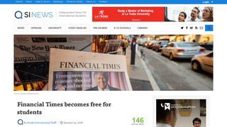 Financial Times becomes free for students - Study International