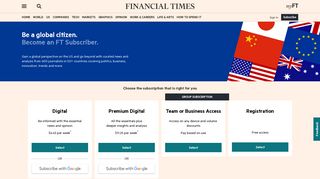 Portfolio - Markets data - Financial Times