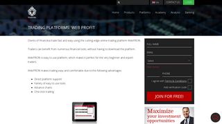 Trading Platforms: Web Profit - Financikatrade