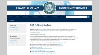 BSA E-Filing System | FinCEN.gov