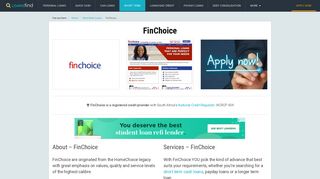 FinChoice – Short-term loans in SA | LoansFind