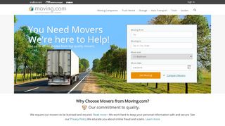 Movers - Local & Long Distance Moving Services | Moving.com