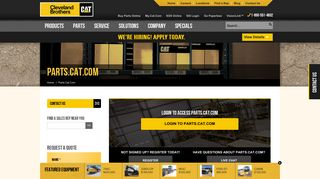 Purchase Cat Parts Online | Cleveland Brothers Cat