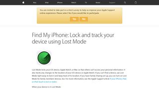 Find My iPhone: Lock and track your device using Lost Mode