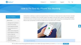 How to Fix Find My iPhone Not Working (iOS 11 Supported) - iMyFone