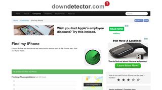 Find my iPhone down? Current problems and issues | Downdetector